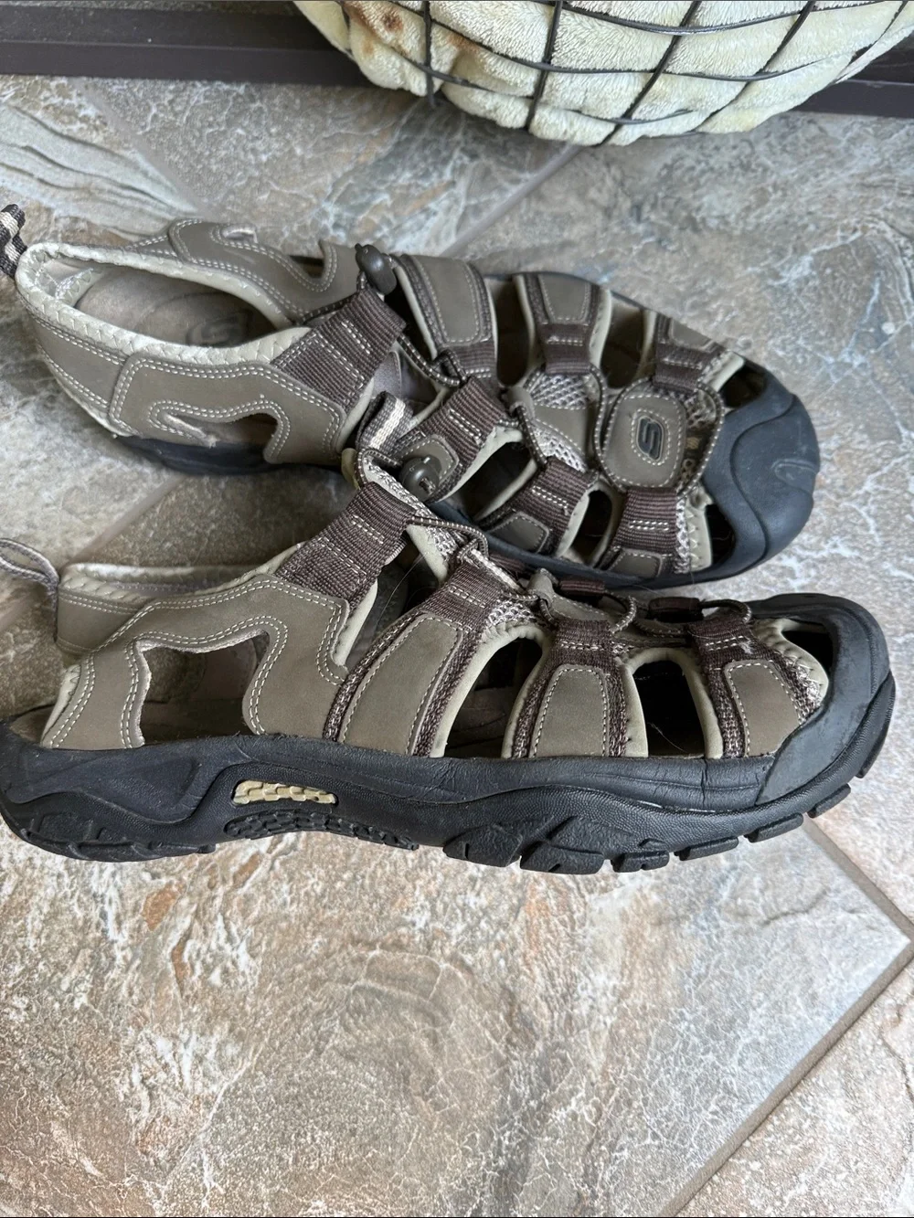 Skechers Brown and Dark Brown Outdoor Sport Sandals